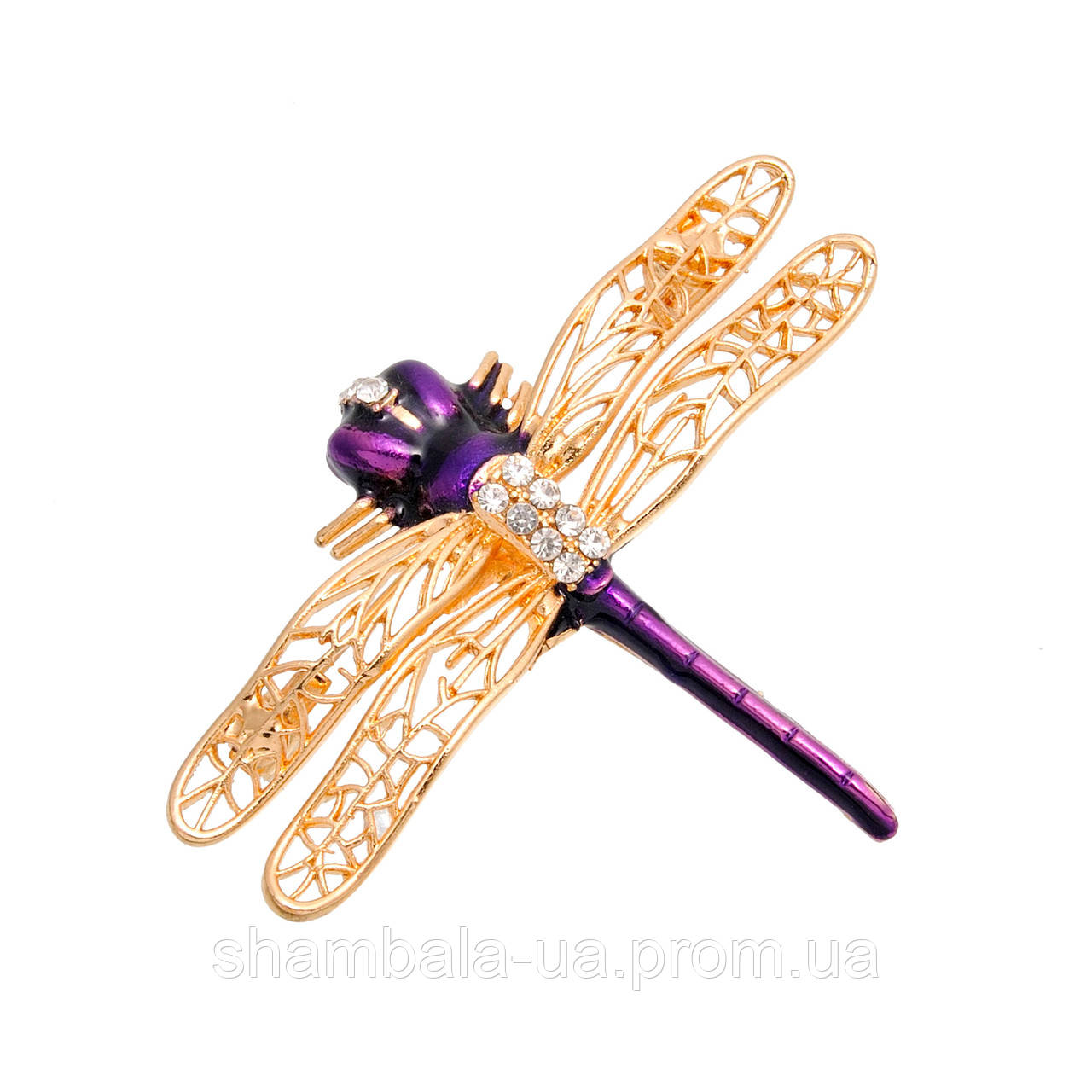 Брошка Fashion Jewerly "Стрікоза перламутр" (045979)