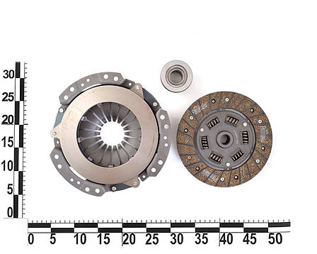 Комплект зчеплення ВАЗ 2121 (диск натискний, ведений, підшипник) кор. уп., фото 2
