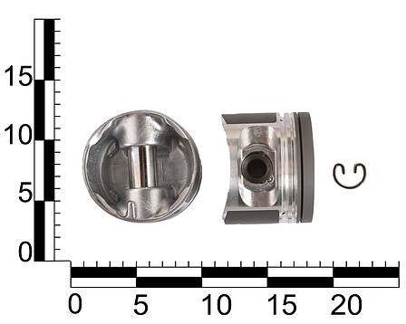 Поршень двигуна ВАЗ 2110 1.6 (82,0) STD (поршень, палець) анодовані (к-т 4 шт.) кор. уп., фото 2