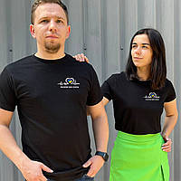 Парні футболки. Чоловіча та жіноча футболка з принтом Разом ми сила