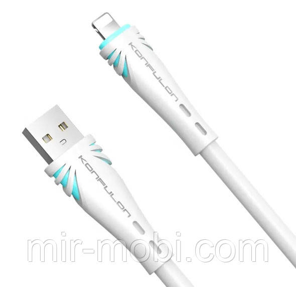 Кабель Konfulon DC47, Lightning, 1m, 2.4A, White