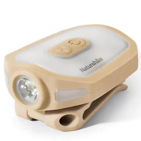 Ліхтарик з кліпсою Naturehike NH21ZM013 бежевий