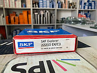 Подшипник 22211 EK/C3, SKF (Швеция), 55x100x25 мм, роликовый сферический