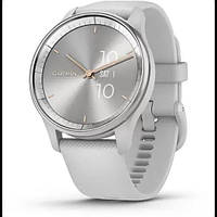 Смарт-годинник Garmin Vivomove Trend Silver Stainless Steel Bezel with Mist Grey Case and Silicone Band