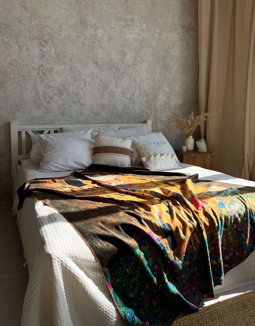 Плед Emmer з еко кашеміру Поцілунок, Клімт 140*180 см, фото 1