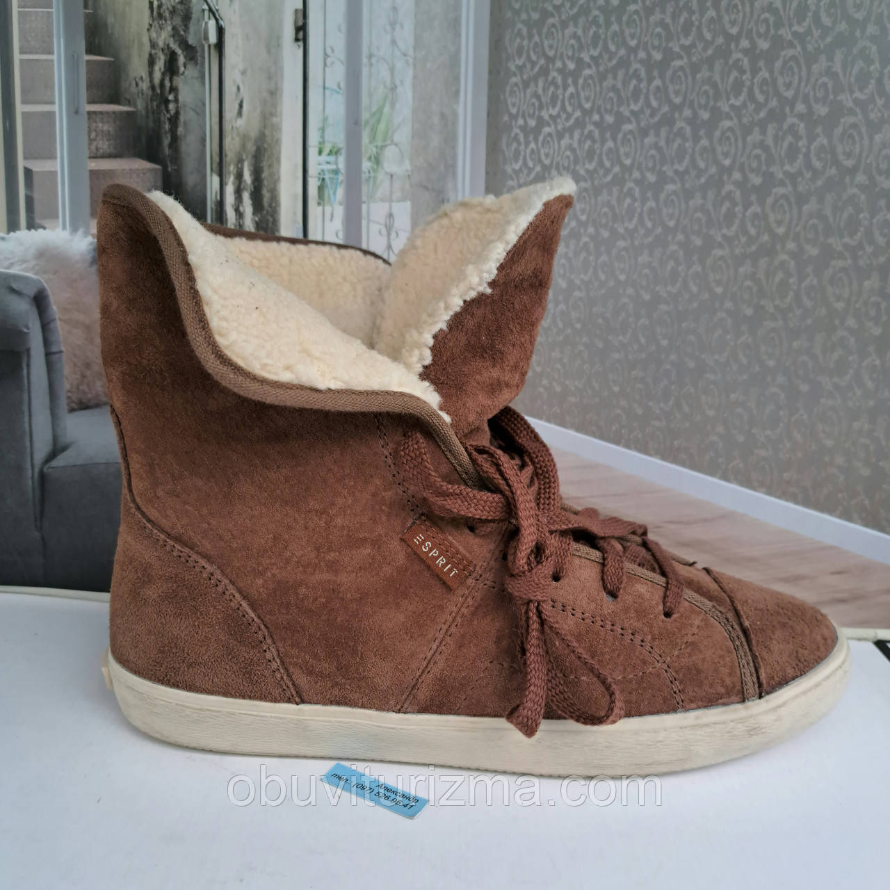 Осінні черевики із замшу фірмові ESPRIT оригінал  (37/38/39/40/41), фото 1