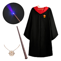 Набор волшебника Гермионы плащ, волшебная палочка (свет, звук), кулон Маховик Времени Гарри Поттер