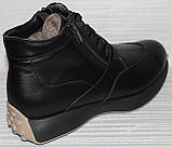 Черевики жіночі зимові зі шкіри на товстій підошві від виробника модель ЛС22-Б2117, фото 7