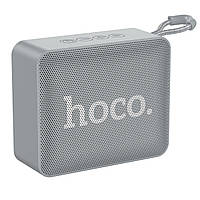 Портативная блютузная колонка HOCO BS51. Bluetooth колонка с FM-радио серая