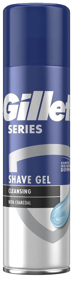 Гель Gillette Series для гоління 200 мл Захист від подразнення з вугіллям