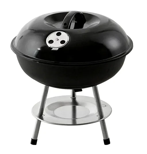 Круглий переносний садовий гриль із кришкою 14 ⁇ 681