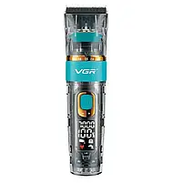 Комбо-набір для стрижки машинка, тример та електробритва VGR Professional Set Blue (V-695+V-961+V-352-Blue), фото 3