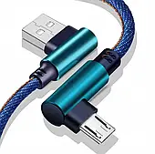 Кутовий кабель usb micro usb для швидкого заряджання 2 м 1904