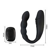 Подвійний анально-вагінальний вібратор Magic Helios Remote з ДК - Чорний - Вібратори, фото 4
