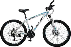 Гірський велосипед mtb galaxy 26 "frame 17" білий синій 0664WB