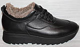 Кросівки зимові шкіряні великого розміру від виробника модель ЛС23-КР-1Бзима, фото 3