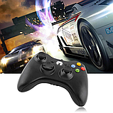 Високоякісний бездротовий джойстик для Xbox X-360 (XBOX) з вібрацією чорний, фото 8
