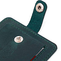 Матовая кожаная бирка на чемодан Зеленый (SHVIGEL)