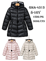 Куртка зимняя на меху для девочек  Glo-Story, 8-16 лет. код GMA-4313 color mix