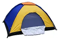 Туристическая палатка + москитная сетка 2х1,5 м на 3 человека цвет 483