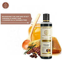 Шампунь Кхаді Шикакай Мед 210мл без СЛС, Шикакай и Мёд Кхади, Khadi Herbal Shampoo Shikakai & Honey, Аюрведа