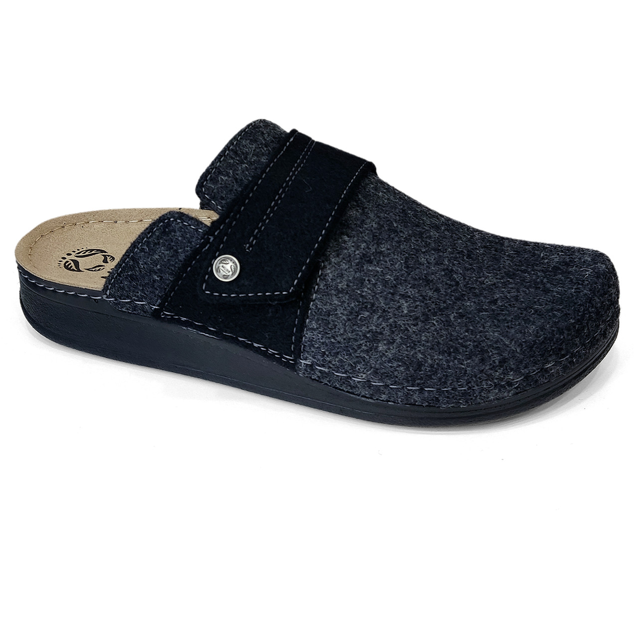 Сабо анатомічні чоловічі сірого кольору Mubb 3455.18, фото 1