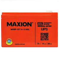 Промышленный аккумулятор MAXION GEL 12V 14Ah L+ (левый +) 12-14