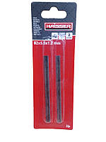 Полотна для електрорубанків HAISSER 82×5.5×1.2 мм -н-р 2 шт (6314332) 34809