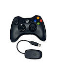 Зручний та компактний бездротовий джойстик Bluetooth для Xbox X-360 (XBOX) з вібрацією чорний, фото 4