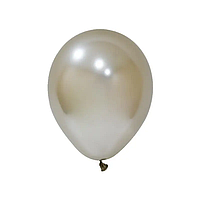 Латексна кулька Balonevi 12" (30 см) Хром біле золото