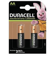 Батарейка аккумуляторная DURACELL AA HR6 1300 mAh 2 штуки