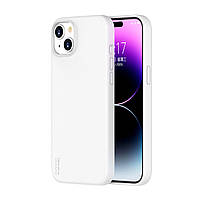 Жидкий силиконовый чехол для iPhone 15 с магнитом MagSafe VOKAMO White Soft Touch (NVK010820)