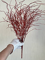 Гілка для новорічного декору. Осока хвиляста червона (50 см , кущ на 12 гілочок), фото 7