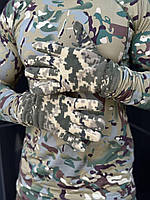 Тактические зимние перчатки флисовые, утепленные военные перчатки,зимние флисовые тактические перчатки ВСУ