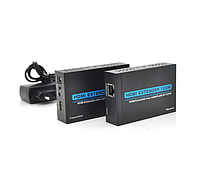 Одноканальный активный удлинитель HDMI сигнала по кабелю UTP с ИК. Дальность передачи: до 120 метров, cat5e /