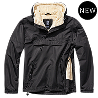 Анорак на меху Brandit Windbreaker Sherpa black