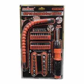 Набір інструментів 43PCS Screwdriver Bit Set SDY-94158 викрутка з набором біт, фото 1