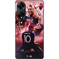 Силиконовый бампер чехол для Oppo A98 с рисунком Килиан Мбаппе Mbappe