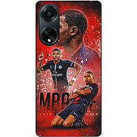 Силиконовый бампер чехол для Oppo A98 с рисунком Мбаппе ПСЖ Mbappe