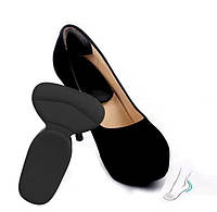 Вкладыши - накладки для обуви от натирания пяточной ткани Цвет черный и телесный бежевый