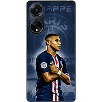 Силиконовый бампер чехол для Oppo A98 с рисунком Мбаппе ПСЖ Mbappe