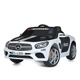 Електромобіль дитячий Kidsauto Mercedes-Benz Police SL500 AMG білий