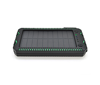 Повербанк 30000 mAh Solar (5V/200mA) 2xUSB 5V/1A/2 1A USB microUSB влажно/ударно защищен