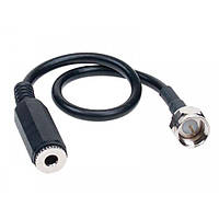 Антенный адаптер 15-7132020 TV F-plug->3,5mm RCA plug