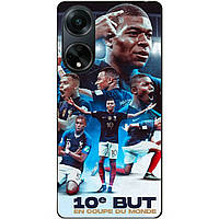 Силиконовый бампер чехол для Oppo A98 с рисунком Мбаппе Франция Mbappe