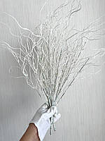 Гілка для новорічного декору. Осока хвиляста , білий перламутр ( 50 см кущ , на 12 гілочок ), фото 6