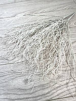 Гілка для новорічного декору. Осока хвиляста , білий перламутр ( 50 см кущ , на 12 гілочок ), фото 3