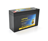 Аккумуляторная литиевая батарея Vipow 12 V 8A с элементами Li-ion 18650 со встроенной ВМS платой (3S4P)