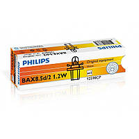 Лампа розжарювання Philips BAX 8.5d/2 Black, 10шт/картон 12598CP