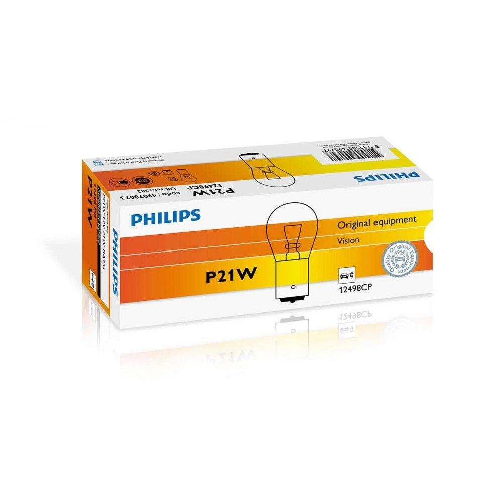 Лампа розжарювання Philips P21W, 10шт/картон